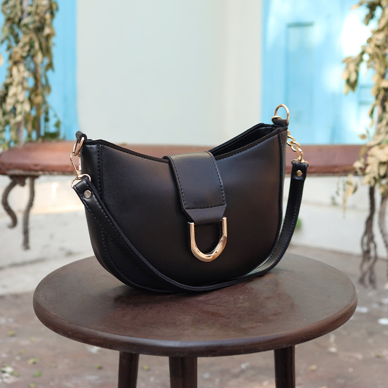 Elegant Shoulder Bag-Black