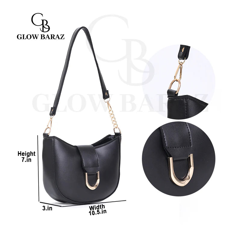Elegant Shoulder Bag-Black