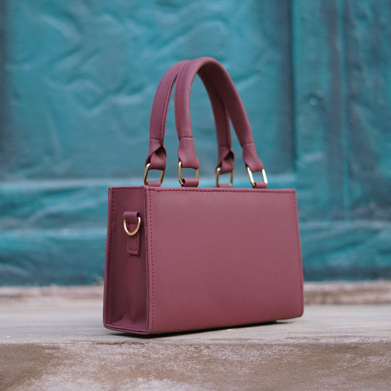 Bella Signature Handbag Mehroon