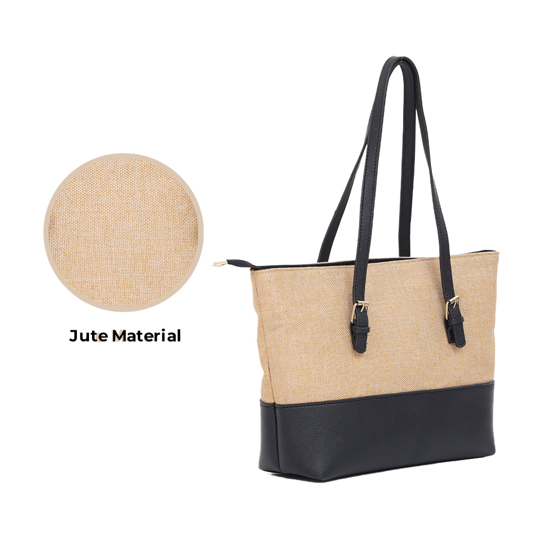 Jute Beige Tote bag