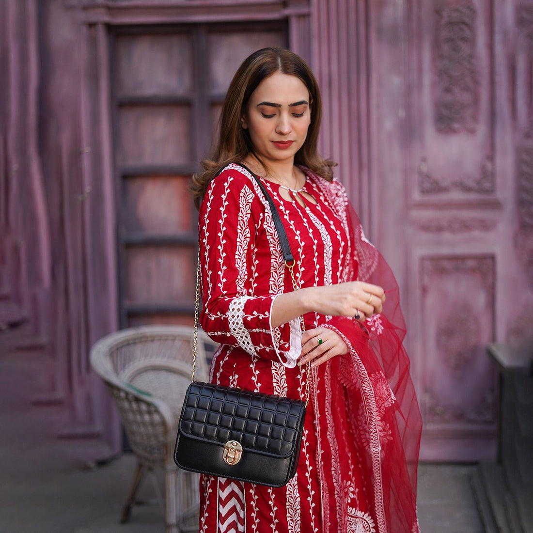 Quilted Crossbody Bag
