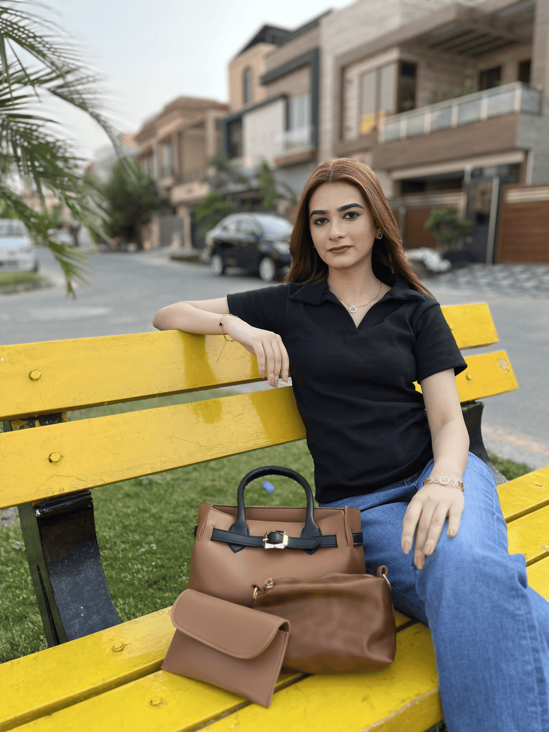 SAGA 3 PCS BROWN